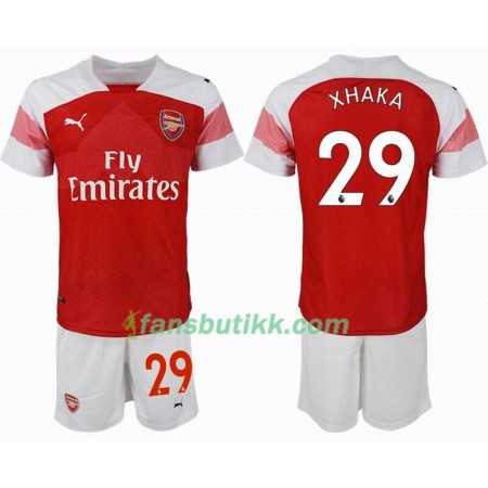 Fotballdrakt Arsenal XHAKA 29 Barn Hjemmetrøye 2018-2019 Kortermet